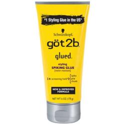 GOT2B Glued Styling Spiking Hair Glue 170G 6 Ounce - 1 Tube