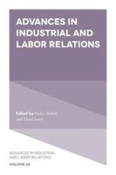 Advances In Industrial And Labor Relations Hardcover