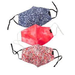 Fossil Pack Of 3 Tie-dye And Floral Unisex Face Masks - FCU0362998