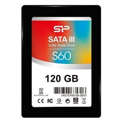 Silicon Power 120GB SSD S60 Mlc High Endurance Sata III 2.5" 7MM 0.28" Internal Solid State Drive- Free-download SSD Health Monitor Tool Included SP120GBSS3S60S25AE
