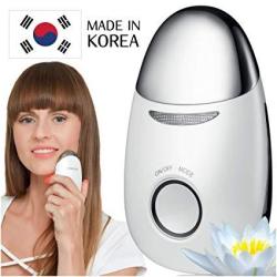 Korean Face Massager - Galvanic Microcurrent Face Lift Machine - LED Red Light Therapy Facial Skin Tightening Device - Anti Aging Massage Tool For