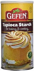 Gefen Tapioca Starch 16OZ. "resealable Container" Gluten Free Tapioca Flour