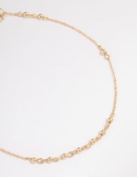 Goldair Gold Ball Chain Choker Necklace