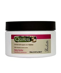 Quinoa Nourishing And Moisturizing Body Butter By Frulatte Enriched With Organic Quinoa Oil 8.45 Fluid Ounce