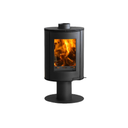 E01 Rotatable Pedestal Closed Combustion Freestanding Fireplace