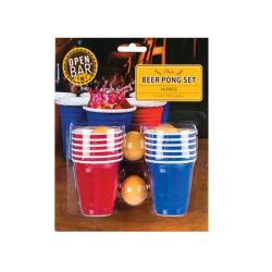 Drinking Game - Beer Pong Set - Cups & Balls - MINI - 18 Piece - 10 Pack