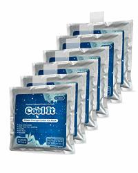 Cool It Ice Packs For Coolers - 10X9IN 6PK Reusable Freezer Ice Pack For Lunch Box Cooler Bag Insulated Lunch Bag Or Both Large