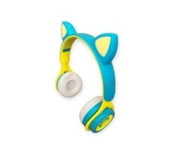 XY227 Foldable Cat Ear Bluetooth 5.0 Headset Fm Radio Micro Sd Card Slot