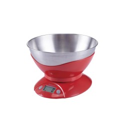 Kitchen Scale With Detachable Bowl - Red