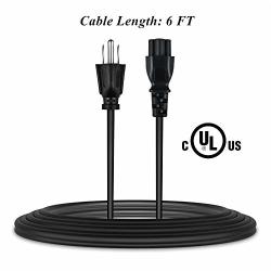 Fite On 6FT Ul Listed Ac Power Cord Cable Plug For Mitsubishi XD90U XD70U Dlp Projector