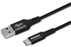 Philips Premium Braided Usb-a To Usb-c Cable - 1.2 Meter
