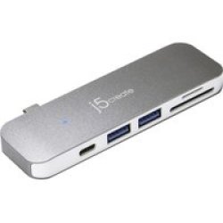 J5 Create JCD388 USB Type-c Ultradrive MINI Dock Silver