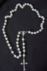 8MM Round Bead - Glow In The Dark Chain Rosary