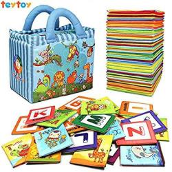 Teytoy Baby Toy Zoo Series 26PCS Soft Alphabet Cards With Cloth Bag For Over 0 Years