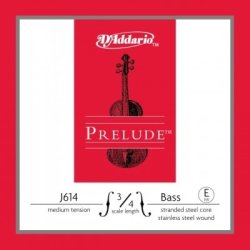 D'addario Prelude Double Bass E String 3 4 Size - Medium Tension