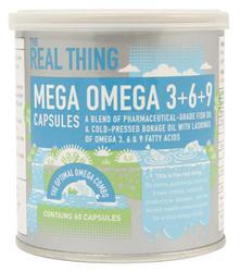 The Real Thing Mega Omega 3+6+9 Capsules - 60