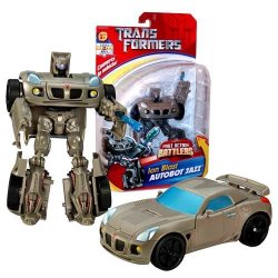 Hasbro Year 2006 Transformers Fast Action Battlers Series 6 Inch Tall Robot Action Figure - Ion Blast Autobot Jazz With Ion Blast Cannon Vehicle Mode: Pontiac Solstice
