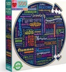 Round Jigsaw Puzzle - 100 Great Words 500 Piece