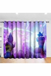 3D Digital Printing Goku Curtains Dragon Ball Z Vegeta And Goku Jump Force Curtains 2 Panels Kitchen Decorations Window Drapes Sets 36W By 63L Inch