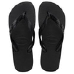 Havaianas Unisex Top Black Sandals 37 38