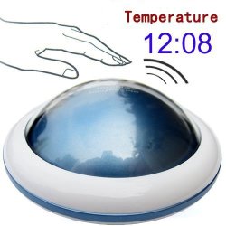 Zonman Ufo LED Digital Talking Temperature Alarm Clock Time Blue