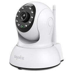 Sannce Wireless Security Camera Ip 720P Home Remote Monitoring System With Qr Code Scan Two-ways Audio Talk Build-in MIC And Speaker Motion Detection