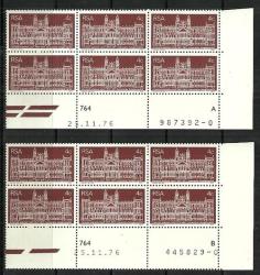 South Africa - 1977 Centenary Of Transvaal Supreme Court 2 Control Blocks Of 6 A & B Mnh
