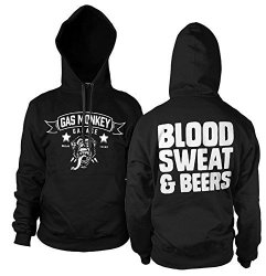 Officially Licensed Merchandise Gmg - Blood Sweat & Beers Hoodie Black XL