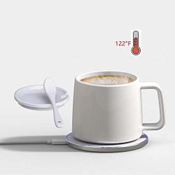 Coffee Heating Mug Coffee Mug Warmer Wireless Thermostat Coffee Mug Keep Warm About 120 F Made Of Fine Bone China