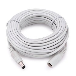Wildhd Power Extension Cable 33FT 2.1MM X 5.5MM Compatible With 12V Dc Adapter Cord For Cctv Security Camera Ip Camera Standalone Dvr 33FT DC5.5MM