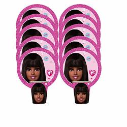 Vak Black American Doll Black Barbie Party Supplies Pink Plates