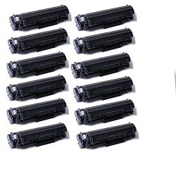 Compatible Compatible Toner Cartridge Replacement For Hp Q2612A Black -12PK