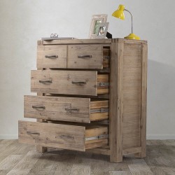 Vancouver Acacia Wood Chest of Drawers