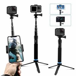 Afaith Upgraded Pole For Gopro Aluminum Alloy Selfie Stick Tripod With Stable Stand Waterproof Handheld Monopod For Gopro Hero 8 7 6 5 4 Osmo Action Camera xiao Yi