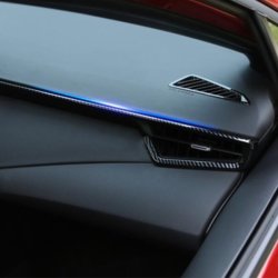 GZXinWei Carbon Fiber Auto Interior Side Air Outlet Dashboard Conditioning Vent Cover Car Sticker