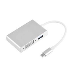 Fosa USB C To HDMI Otg Dvi Vga Adapter For Macbook surface Book 2 SAMSUNG S8 NOTE 8 HUAWEI P10 MATE 10 ONE Plus And Other Type C Devices