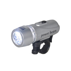 Bicycle 5 Led Power Beam Front Head Light