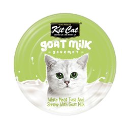 Wet Cat Food White Meat Tuna Flakes & Shrimp With Goat's Milk - 70G
