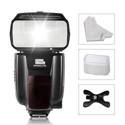 Pixel M8 Lcd GN60 High Performance Wireless Flash Speedlite For Canon Nikon Slr Camera + Inseesi Clean Cloth