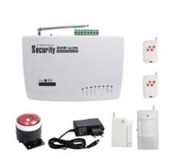 @home Home Security Wireless Zone And Wire Zone Sms GSM Alarm System Pir Motion Sensor Magnetic Door Open Alarm Burglar