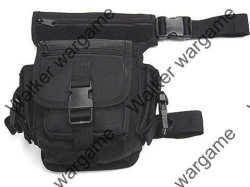 Tactical Drop Leg Utility Bag Drop Leg Side Bag - Swat Black