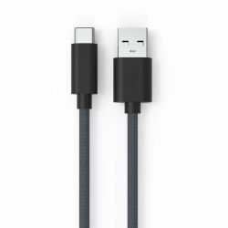 2M Usb-c Male To Usb-a Male Braided Cable - Black