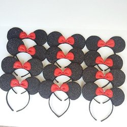 Disnay Minnie Mouse Costume Deluxe Fabric Ears Headband Set Of 12 Disney Minnie Ears Headband Child