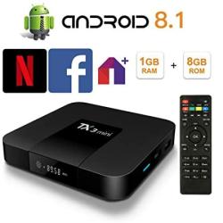Android 8.1 Tv Box Smart Tv Box Media Player 1GB 8GB TX3 MINI Support USB 3.0 2.4GHZ Wifi 3D 4K Full HD H.265 100M