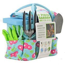 Everything Mary 7 Piece Garden Set For Kids Blue