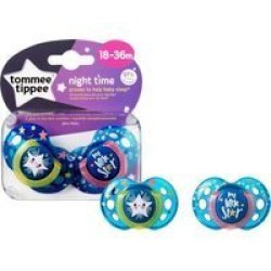 Tommee Tippee Closer To Nature Night Soother 18 - 36 Months 2 Pack