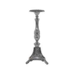 49CM Silver Plated Victorian Candle Holder