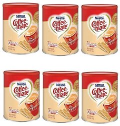 Nestle Coffee-mate Coffee Creamer 56OZ. Canister 6 Pack
