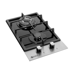 Zero Appliances Burner Glass & Stainless Steel Top Gas Hob With Battery Ignition And Gas Kit