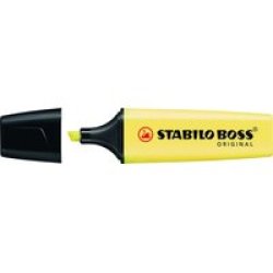 Highlighter - Stabilo Boss Original Pastel Milky Yellow Box Of 10